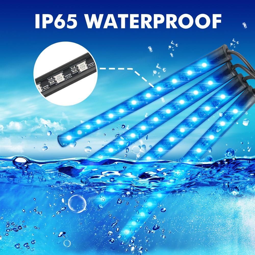 Ambient LED Strip Light Kit For Car Neon Foot Light With Remote APP Voice Music Control Atmosphere Decor Interior Lighting