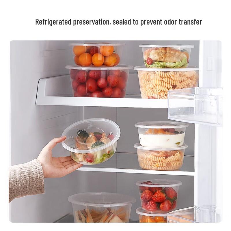 Disposable Microwaveable Plastic Food Containers with Lids