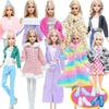 11.5'' Girl Doll Clothes with Shoes Mixed Style Winter Coat Blouse Pants Dress 11.8'' 30cm Doll Boots Accesories Toy