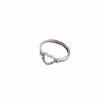 Yinruitai S925 Sterling Silver Heart Adjustable Women's Ring - Open, Cold Style, Versatile Fashion
