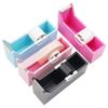 6 Colors Eyelash Extension Tape Holder Base Lash Adhesive Tape Cutter Dispenser Grafting Lash Plastic Rotating Makeup Tool New