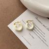 Vintage U-Shaped Irregular Drop Oil Earrings for Women Ladies Simple Individualistic Fashion Earrings Buckle Daily Jewelry Gifts