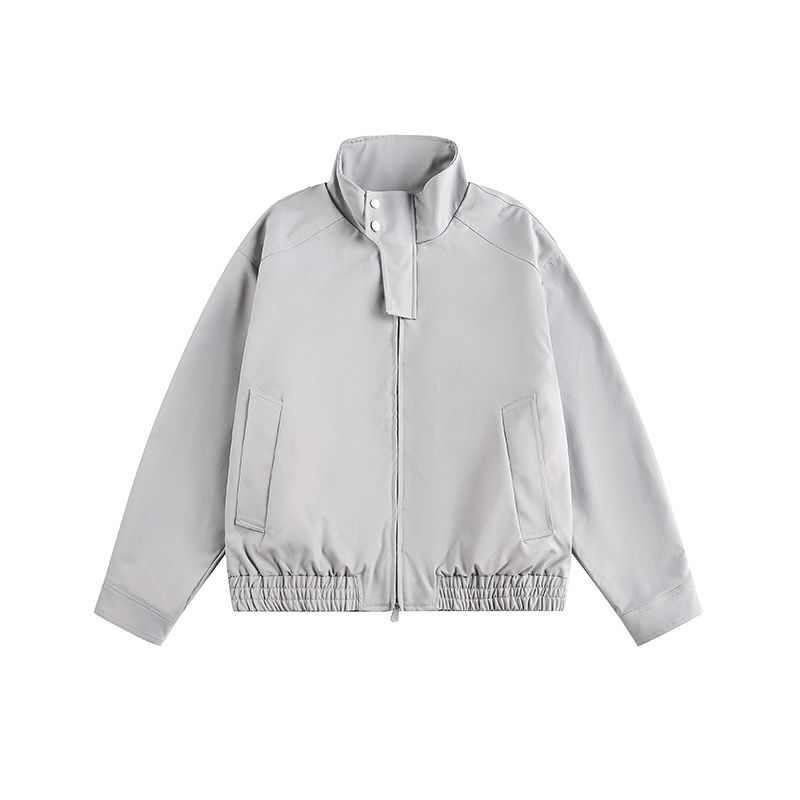 Dream Made American-Style Stand-Up Collar Zipper Workwear Coach Jacket Men's Boxy Short Flight Couple Jacket