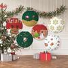 Christmas Paper Lanterns Creative New Year Christmas Party Decorations Handheld DIY Lanterns Suitable Home Festival Party Decor