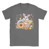 Happy Easter Day Funny  Bunny TShirt for Unisex  Funny Pure Cotton Tees Crewneck Short Sleeve T Shirt Big Size Clothing