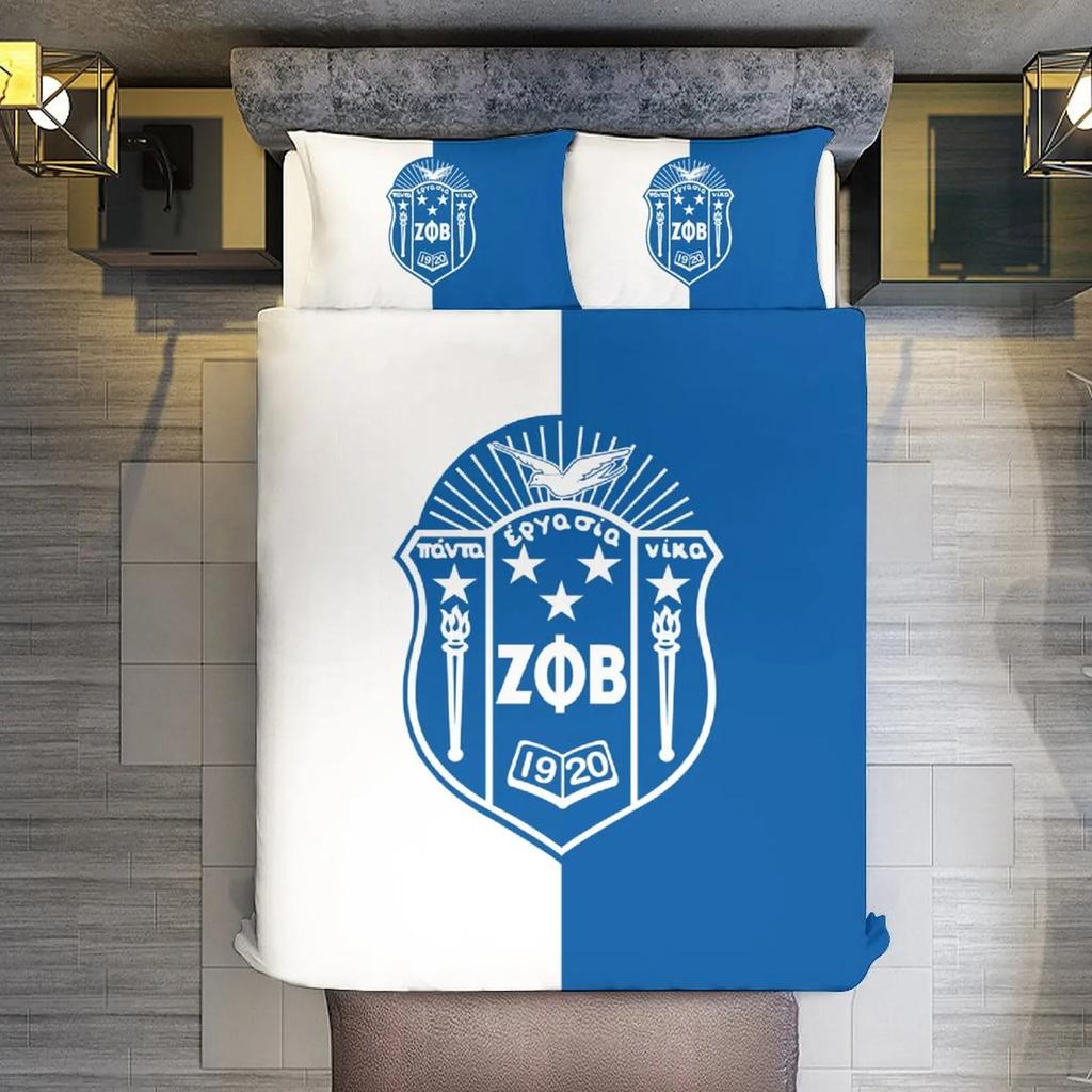 Zeta Phi Beta ZPB Sorority Bedding Set Boys Girls Twin Queen Size Duvet Cover Pillowcase Bed Kids Adult Home Textileextile