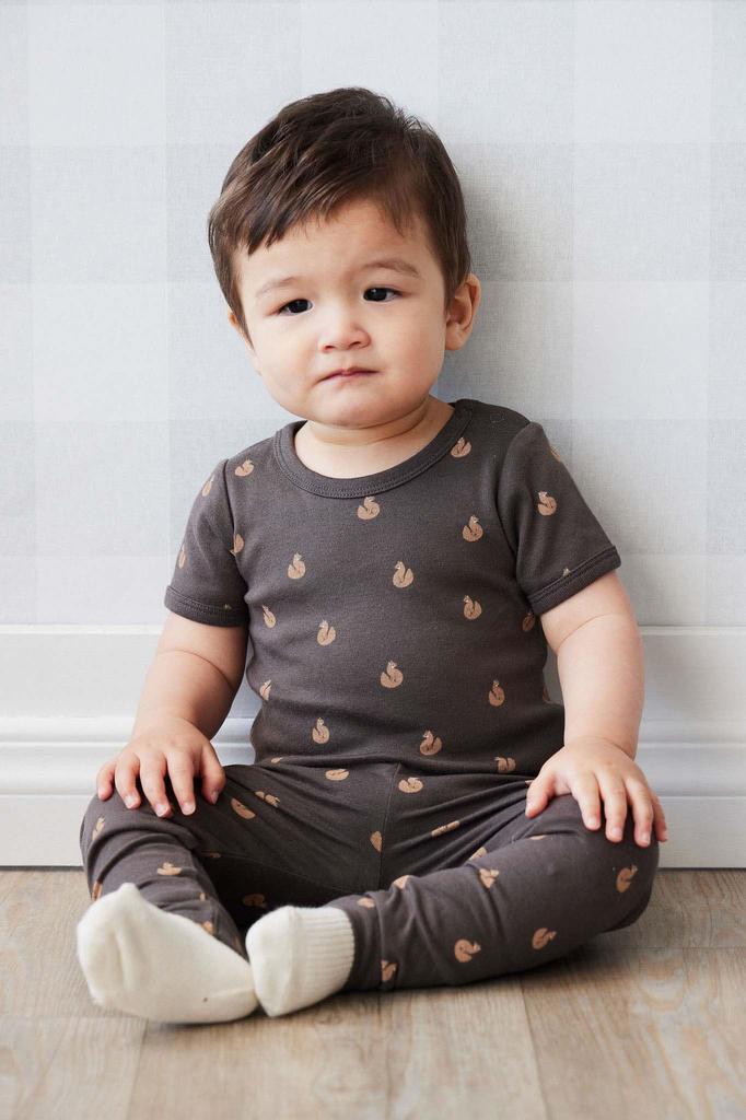 OC Short Sleeve Bodysuit Fox Cubs Wolf JBCO245525 Baby DBRW 50 [Jamie Kay]