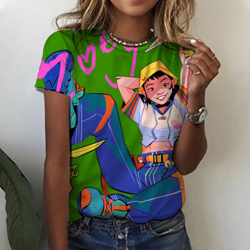 

Графічні футболки в стилі аніме, смішні K-Pop, Мисливці на демонів, 3D-принт, Літня мода, Топи з круглим вирізом та коротким рукавом 6XL