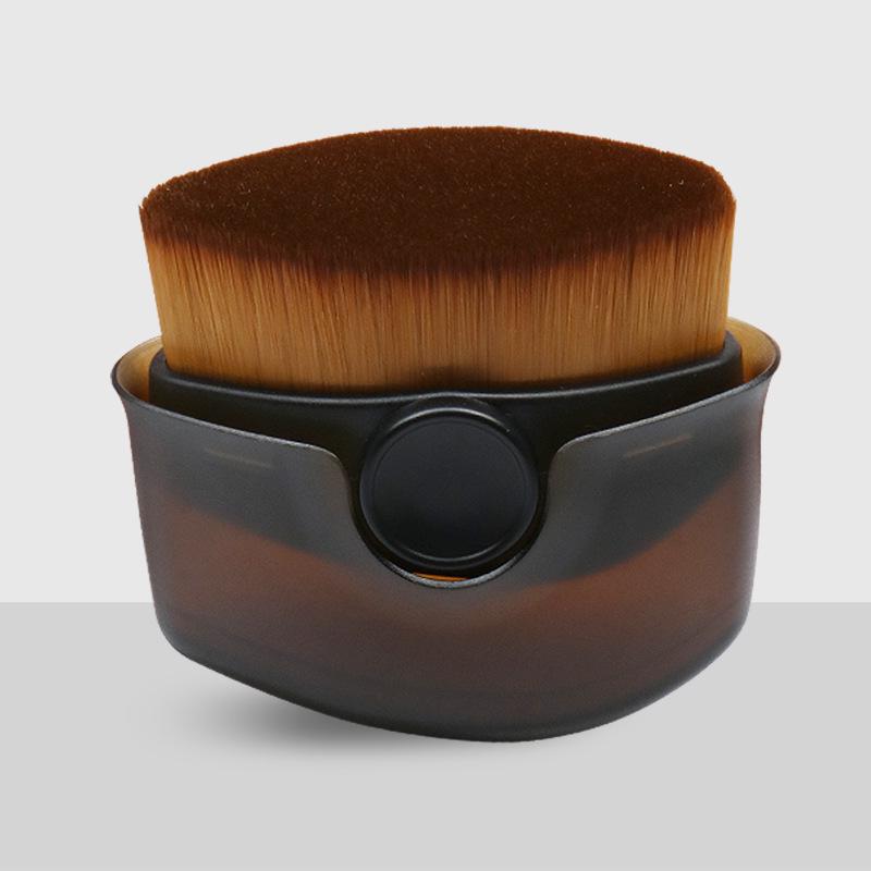 Sihirli Düz Başlı Kapatıcı ve Fondöten Fırçası - Emici Olmayan, Taşınabilir, Çizgisiz Makyaj Aracı