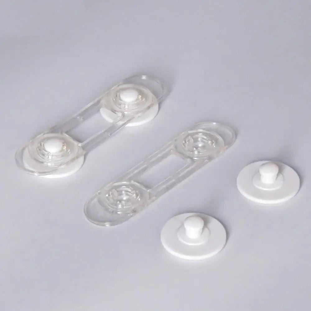 5 Stück Kindersicherung Tragbares Selbstklebendes Schubladen-Feststellschloss Transparent Schöne Möbel Kühlschrank Schranktür Einklemmschutz Schnalle