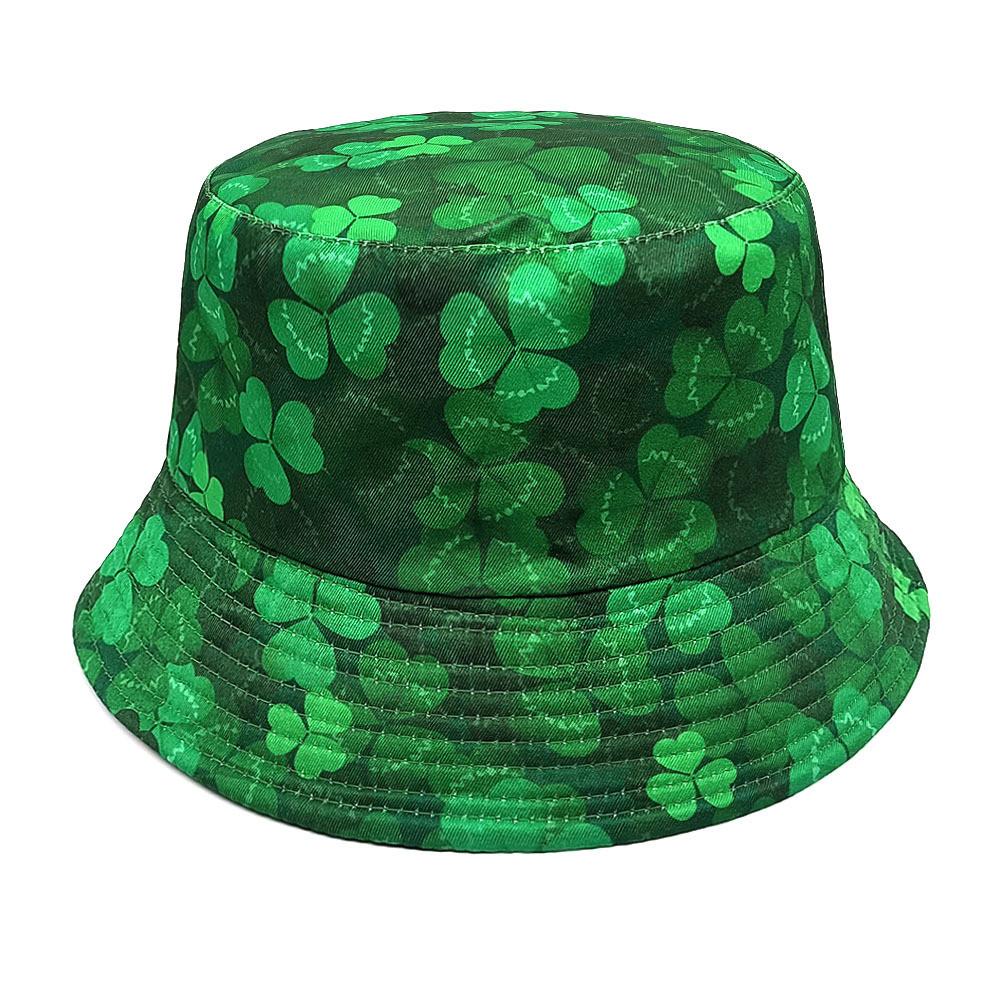 Saint Patrick Floral Digital Print Vintage Style Sun Hat For Spring Party And Outdoor