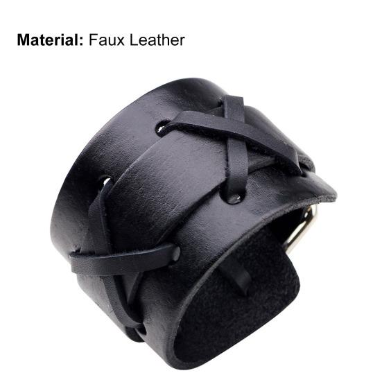 Fashion Male Wristband Statement Braided Soft Texture