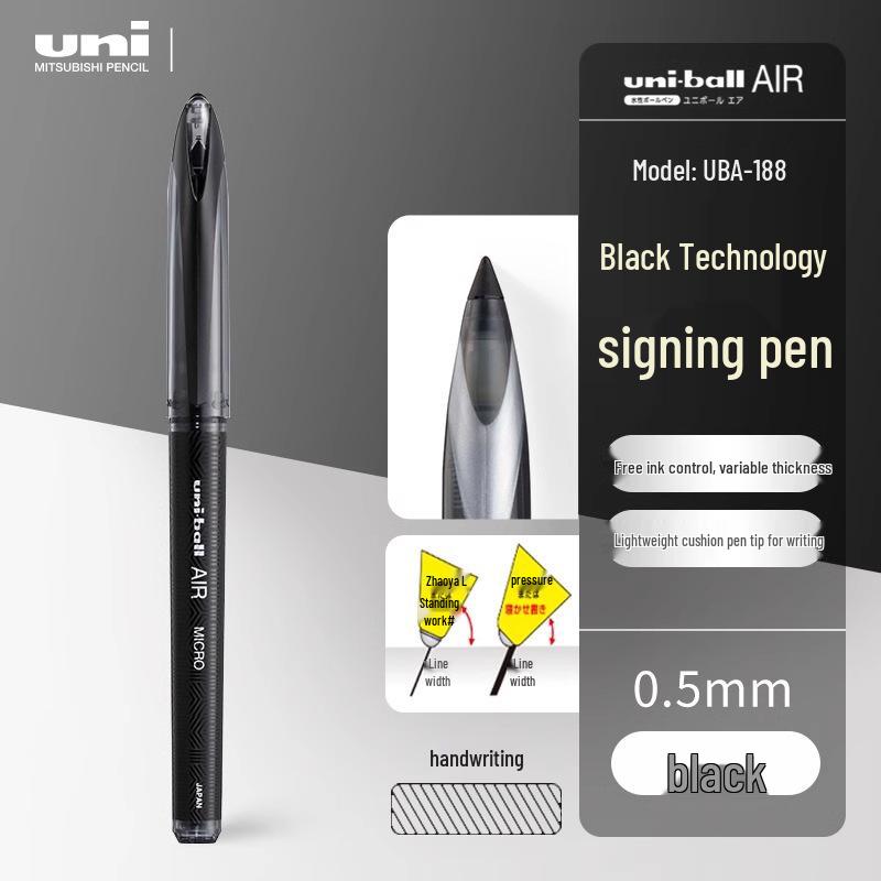 

Mitsubishi UBA-188 Waterproof Liquid Ink Pen for Versatile Writing 0.5mm