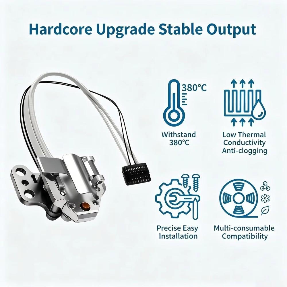 Consistent Heat Output Hotend Heating Assembly Quick Replace Hotend Kit For Flashforge AD5X