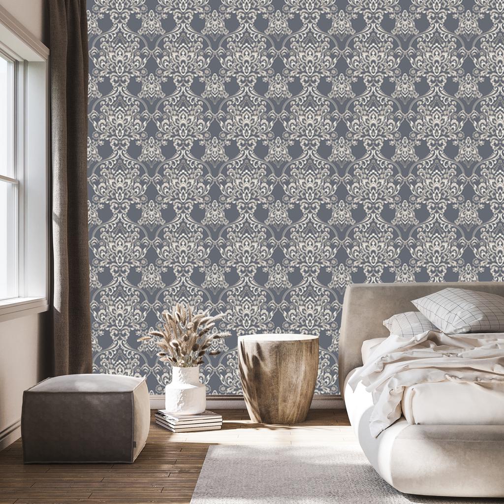 Classic Floral Ornament Wallpaper for Living Room and Bedroom 50x1000