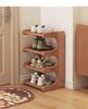 Narrow Corner Shoe Rack: Space-Saving Multi-Layer Shelf for Entryway