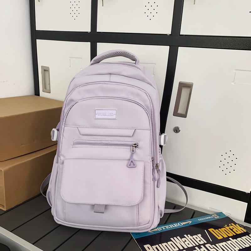 Casual Travel Bag Simple Backpack Large Capacity Junior High School Student High School Student Bag Fashion Backpack