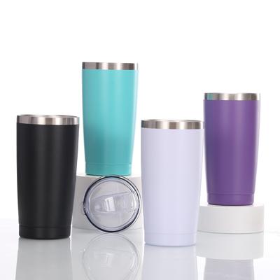 20Oz Car Cup 304 Stainless Steel Double-Layer Vacuum Car Ice Cup, American Coke Cup