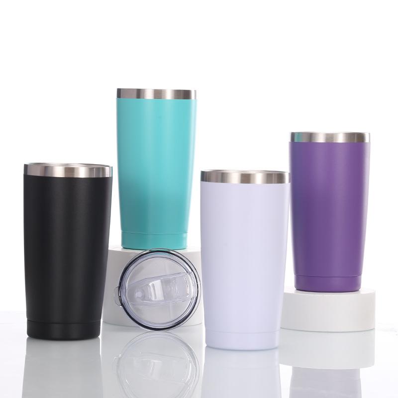 20Oz Car Cup 304 Stainless Steel Double-Layer Vacuum Car Ice Cup, American Coke Cup