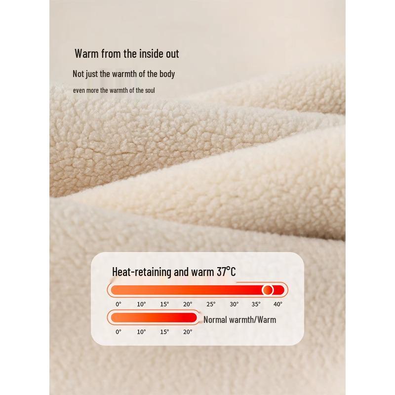 Women's High-Waist Black Wool-Lined Leggings - Warm, Thick, Velvet, Autumn/Winter 2025