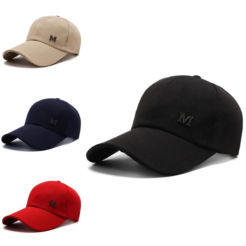 Casual Baseball Cap For Men Cotton Blend Sunshade Hat With Breathable Design For Summer Outings