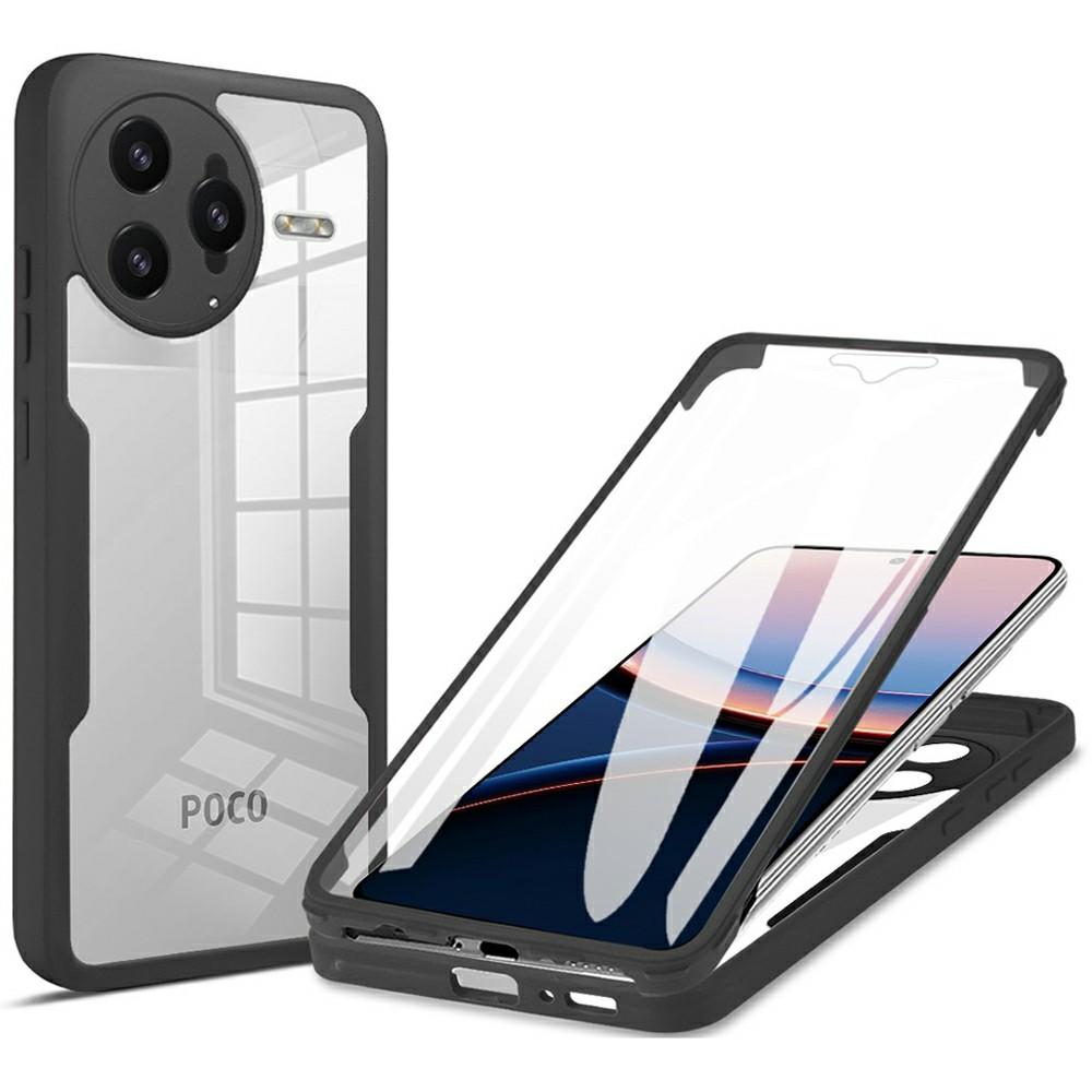 For Xiaomi Poco F7 Ultra 5G/Redmi K80 Pro 5G Case Acrylic+TPU Clear Phone Cover with PET Screen Film