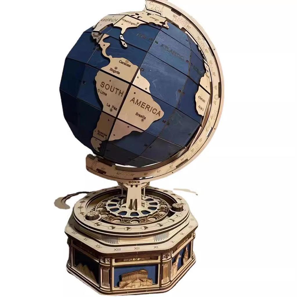 DIY Wooden Owl Clock Train Model - Creative Assembly Toy & Password Box