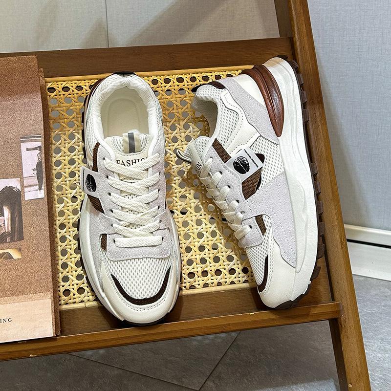 23 wiosna nowe buty tatusia z grubą podeszwą damskie oddychające buty Forrest Gump koreański styl buty z okrągłym czubkiem obuwie studenckie buty sportowe