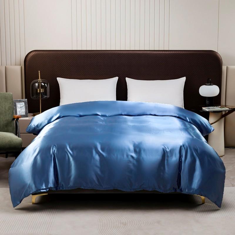 Solid Color Satin Down DuvetCover Luxury Spun Thick Skin Friendly Duvet Cover Single Ded Twin Bed Duvet Cover 200 * 200cm