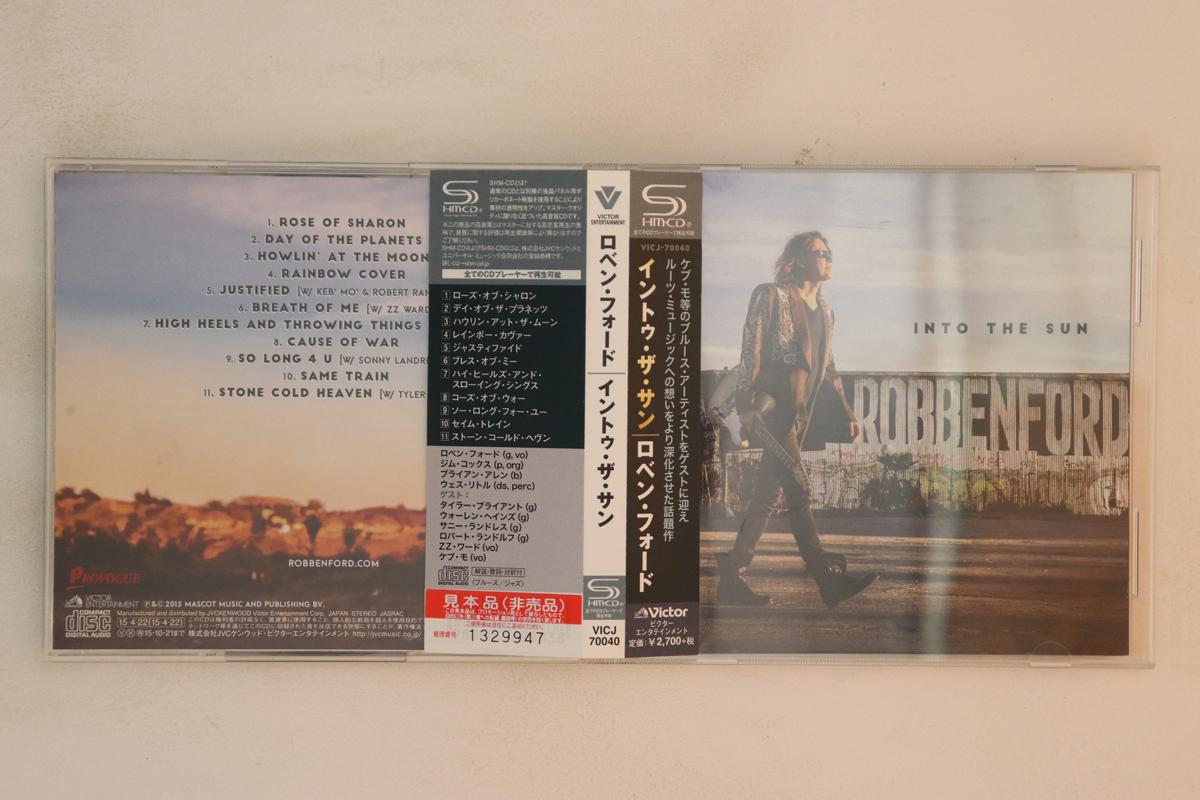 

CD ROBBEN FORD Into The Sun VICJ70040PROMO VICTOR ENTERTA 2015 Japan Obi Blues Used