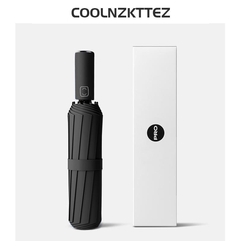 Trefaldigt automatiskt UV-skyddande paraply med anpassad logotyp