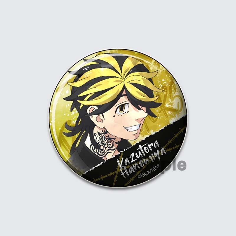 

32/44/58 мм Tokyo Revengers Tinplate Pin Круглые мультяшные броши для рюкзака Одежда Аксессуары Аниме Коллекция Значки Шляпы Украшения Подарки 32mm