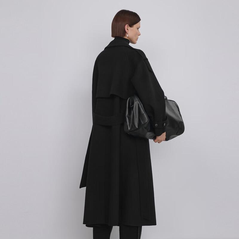 LESS Women's 2023 Winter Merino Wool Long Coat