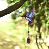 Metal Hummingbird Wind Chime Creative Hanging Decoration Blessing Bell Pendant  Gift