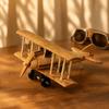 Small Size Wooden Airplane Model Wood Desk Display Model  Gift for Collectors