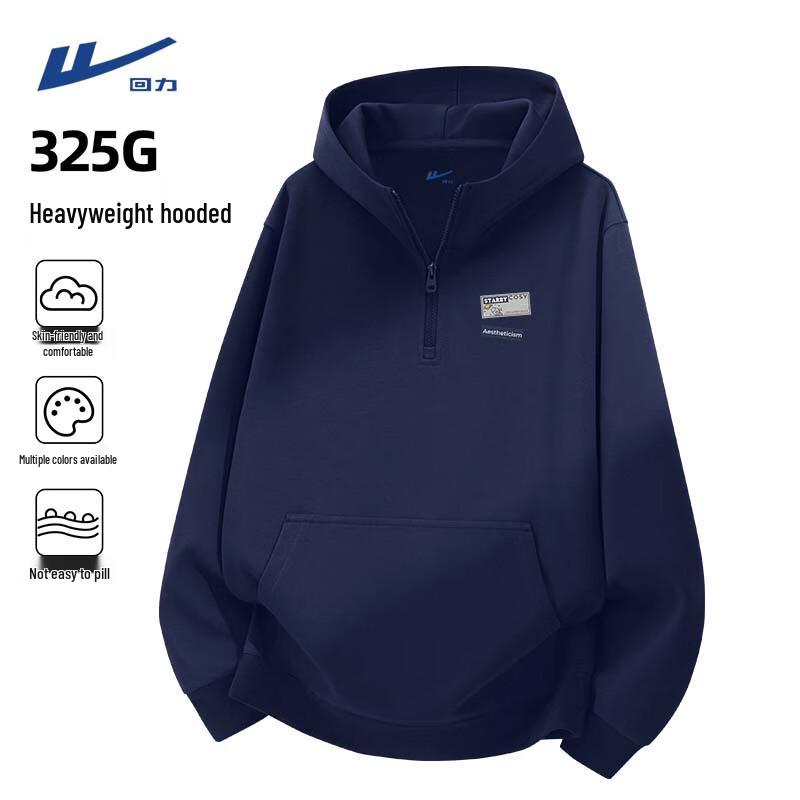 Warrior Men s Half-Zip Hooded Casual Sweatshirt 3XL