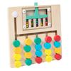 Wooden Color Matching Brain Teasers Game Activities Sorting Play Early Educational Travel Toy