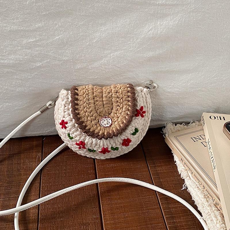 Handmade Knitted Cute Crossbody Bag, Unique Design, Single Shoulder Bag