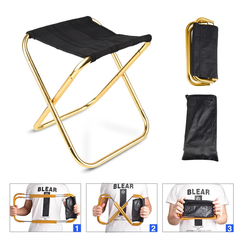 Portable Small Folding Stool Camping Stool Mini Size Mortable Stool for Travel Camping Hiking Fishing Gardening with Carry Bag