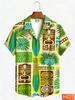 Casual Island-Style Men's Shirt Camp Short Sleeve Harajuku 3D Print Tops Streetwear Oversized Beach Men's Clothing