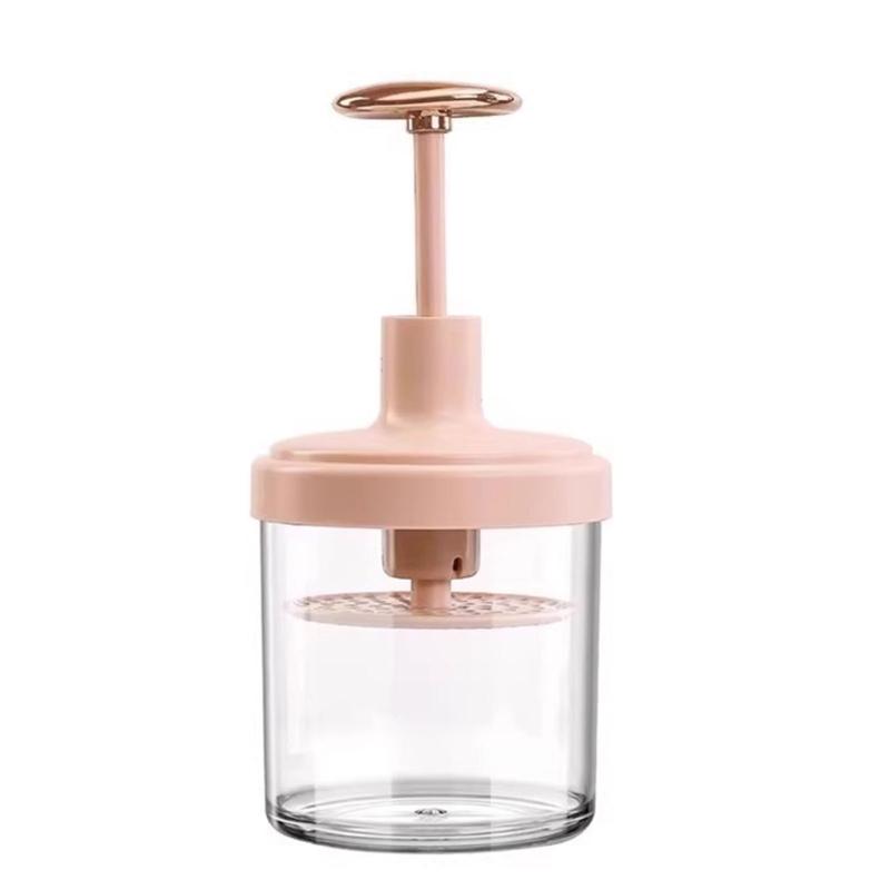 Tragbare Schaumreiniger-Flasche mit manueller Druckpumpe, durchsichtiger Arbeitsplatten-Spender für Reisen, Badezimmer, Fitnessstudio und Wohnheim