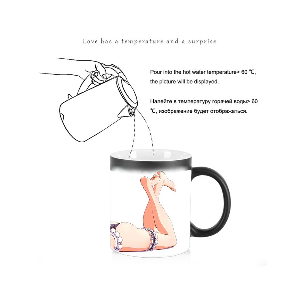 Lovely Lingerie Maid Color Changing Mug BSKT-203 Drinkware Sublimation Tumblers Ceramic Mugs Coffee Cups Custom Cup Blanks Anime