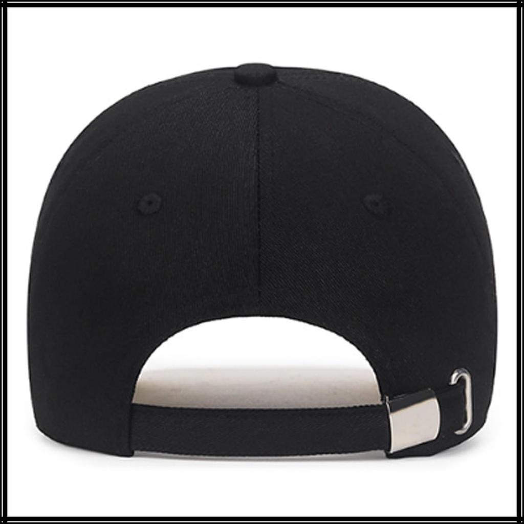 Baseball CA773 [White Fang] Hut, Kappe, Emblem, Rock, Schirm, Kappe, Stilvoll, Modisch, Cool, Herren (Schwarz)