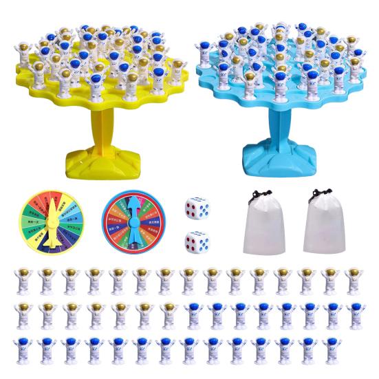 

1 комплект, интерактивная игра-баланс космонавта, забавная настольная игрушка для раннего образования, гладкая космическая головоломка для синий/жёлтый