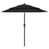 VidaXL 3-Tier Garden Parasol with Aluminum Pole, Patio Sunshade, Sun Shelter, Beach Umbrella Terrace, 313866
