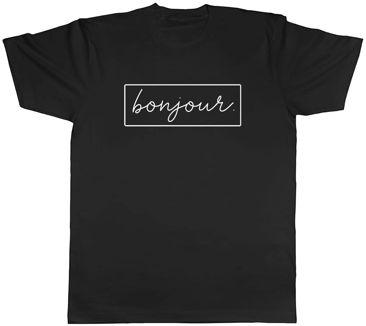 Hello In Different Language - French Mens Unisex T-Shirt Tee XL