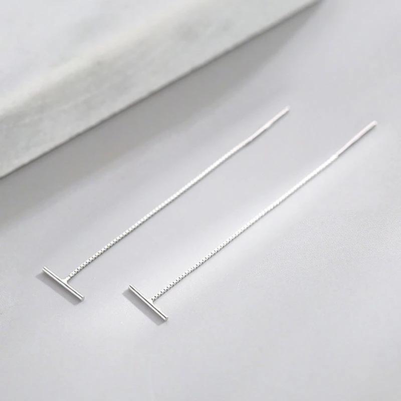 Серьги Foxanry предотвращения аллергии серебряного цвета INS модные очаровательные — фото 4