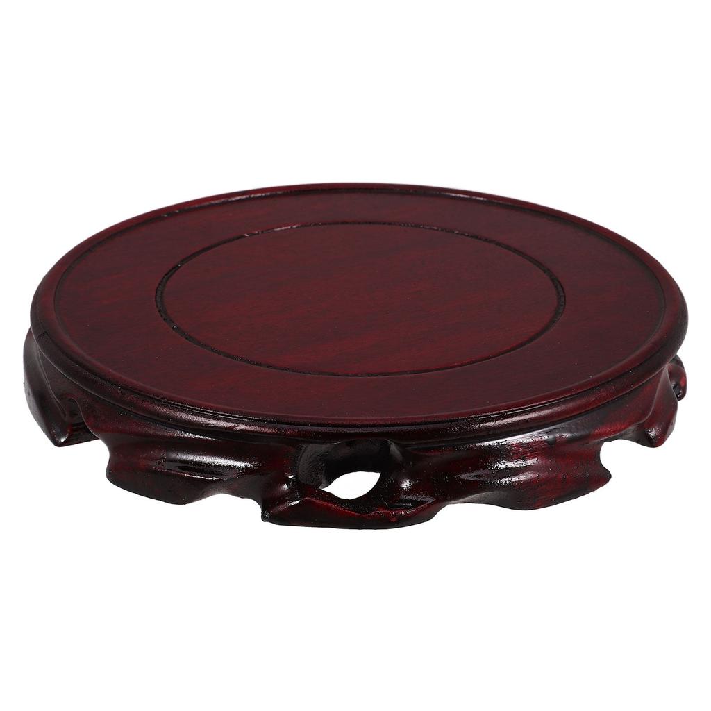 Wooden Display Stand Oriental Wooden Base Decorative Vase Stand Chinese Furniture Base Teapot Plant Pedestal Table Home Decor