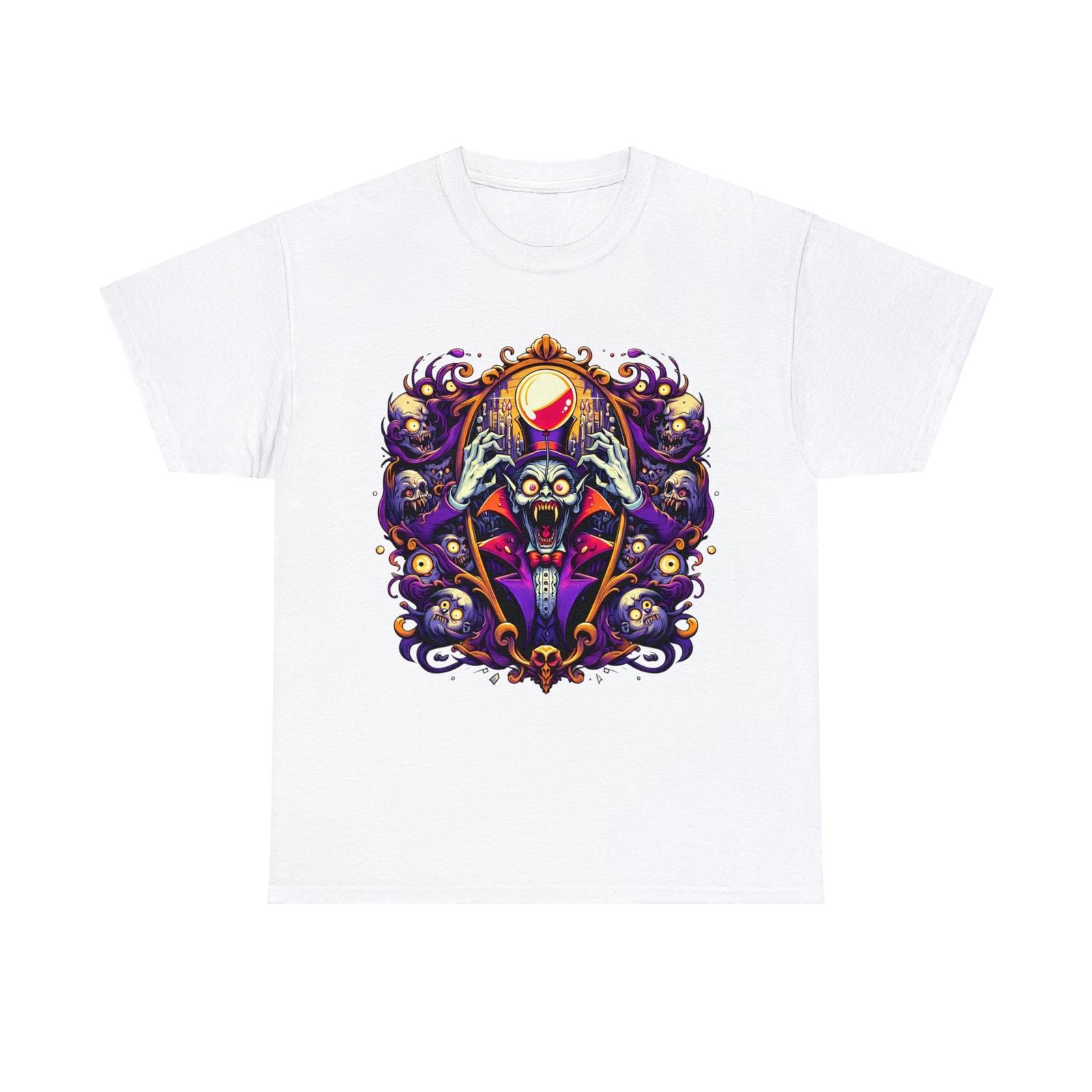 

Unisex Adult T Shirt Gothic Cartoon Vampire Horror Streetwear Tee Spooky Scary 5XL різнокольоровий