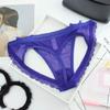 Low Waist Mesh Bow Briefs Women Transparent Romantic T Panties Fashion Sheer Lace Mesh Thong  Women